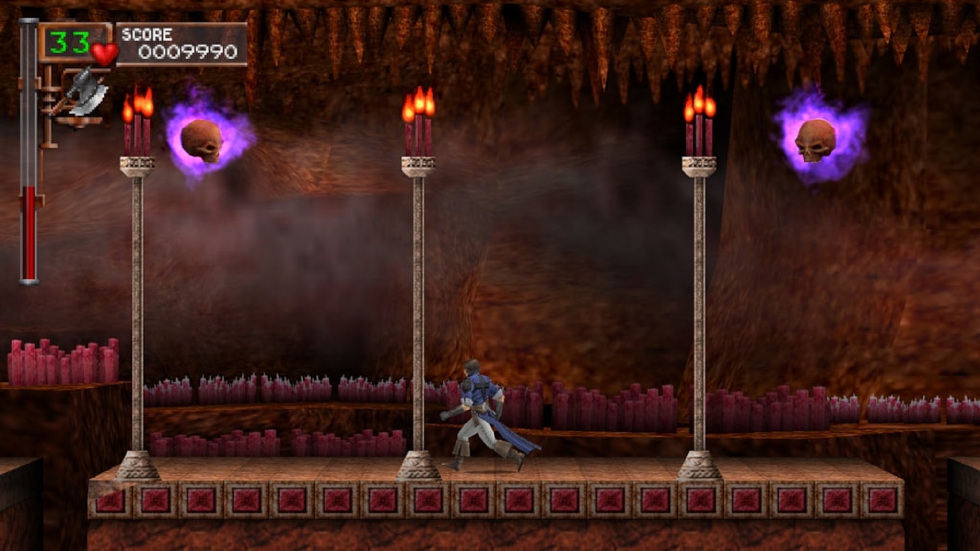 A screenshot of Castlevania: The Dracula X Chronicles, one of the best PSP games of all time.