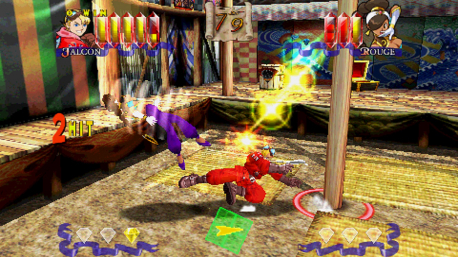 A screenshot of Power Stone Collection, one of the best PSP games of all time.