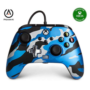 PowerA Enhanced Wired Controller for Xbox Series X|S - Metallic Blue Camo