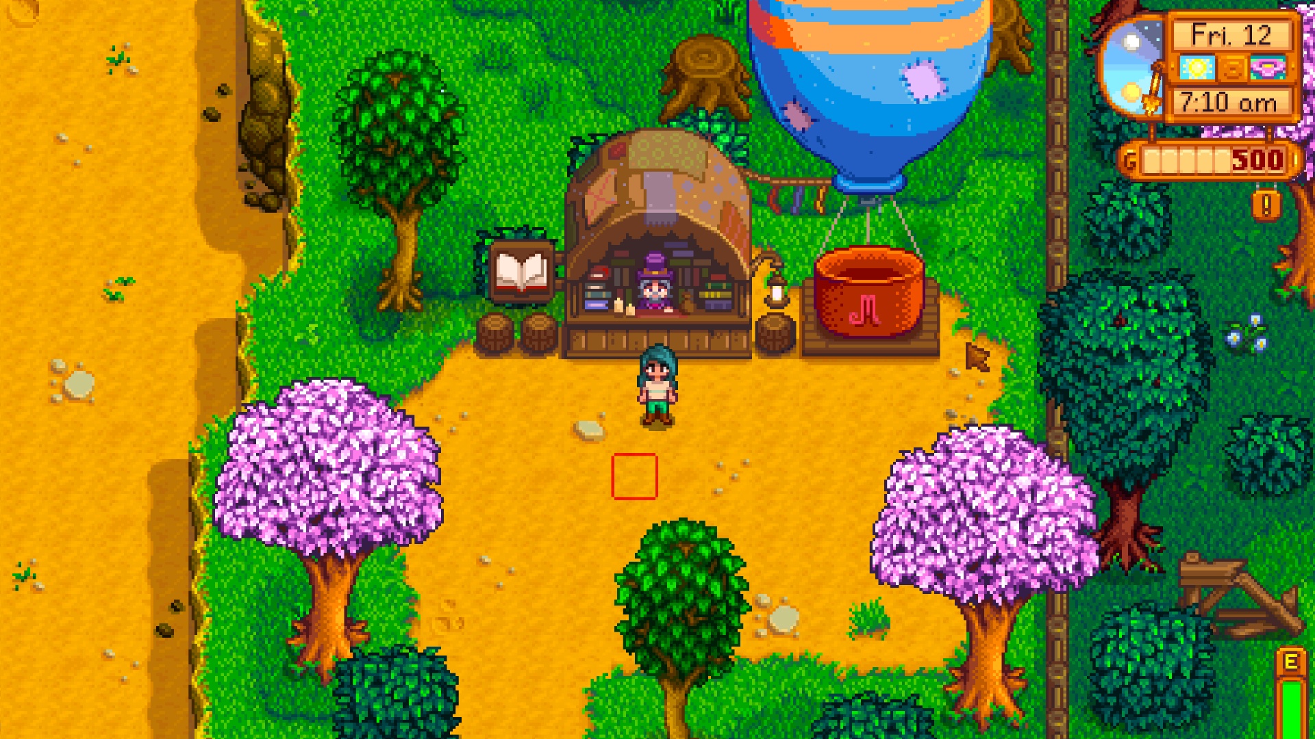 Stardew Valley bookseller location