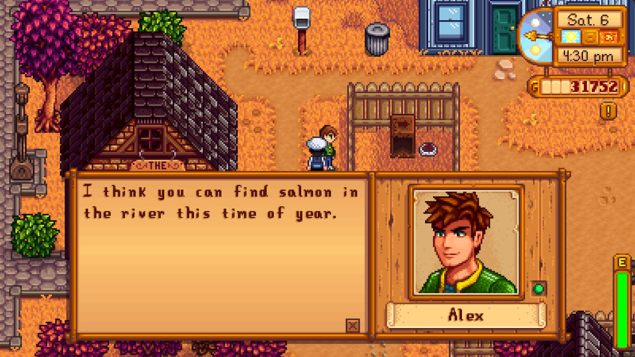 Stardew Valley Alex gifts