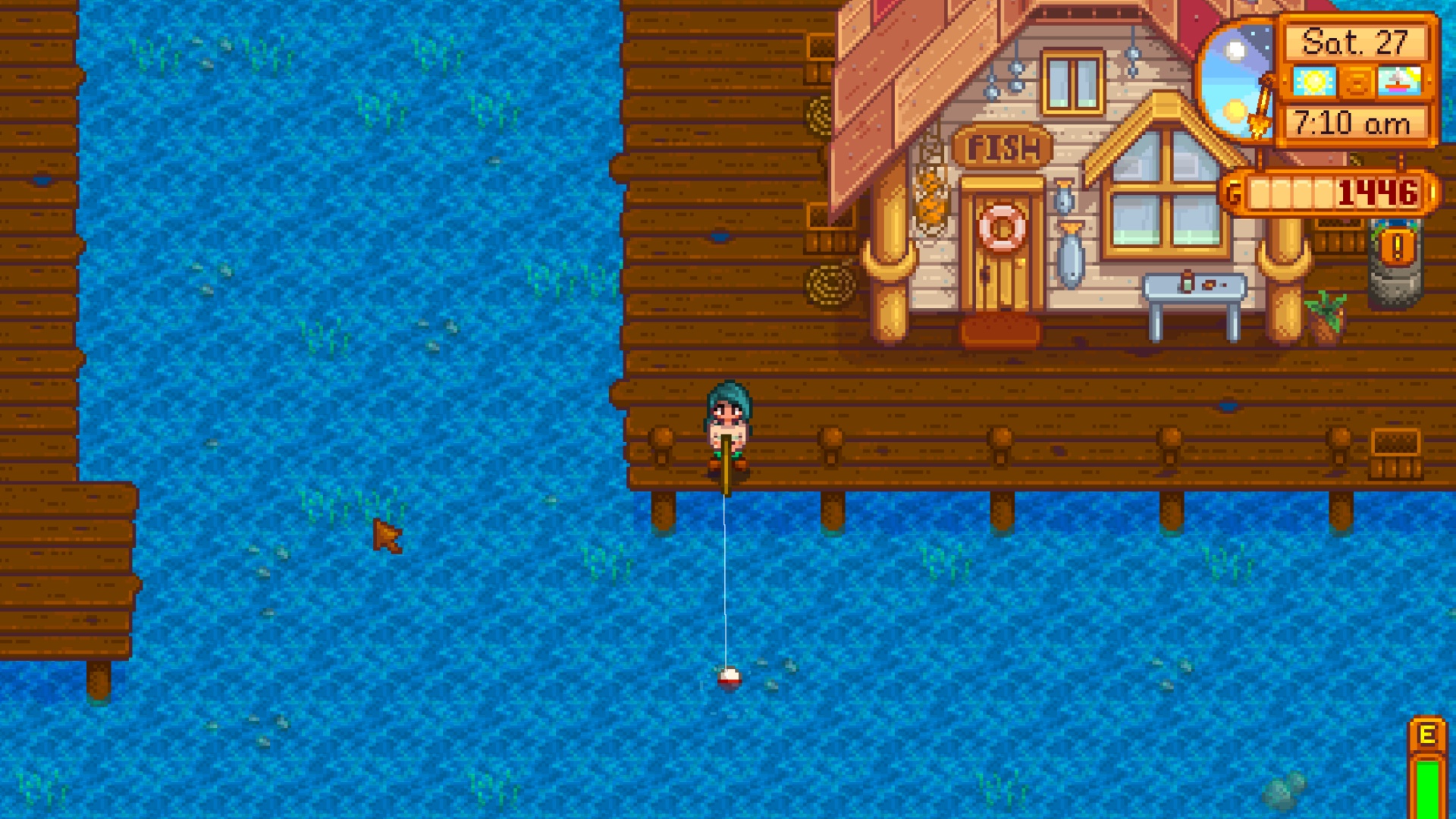 Fishing in Stardew Valley