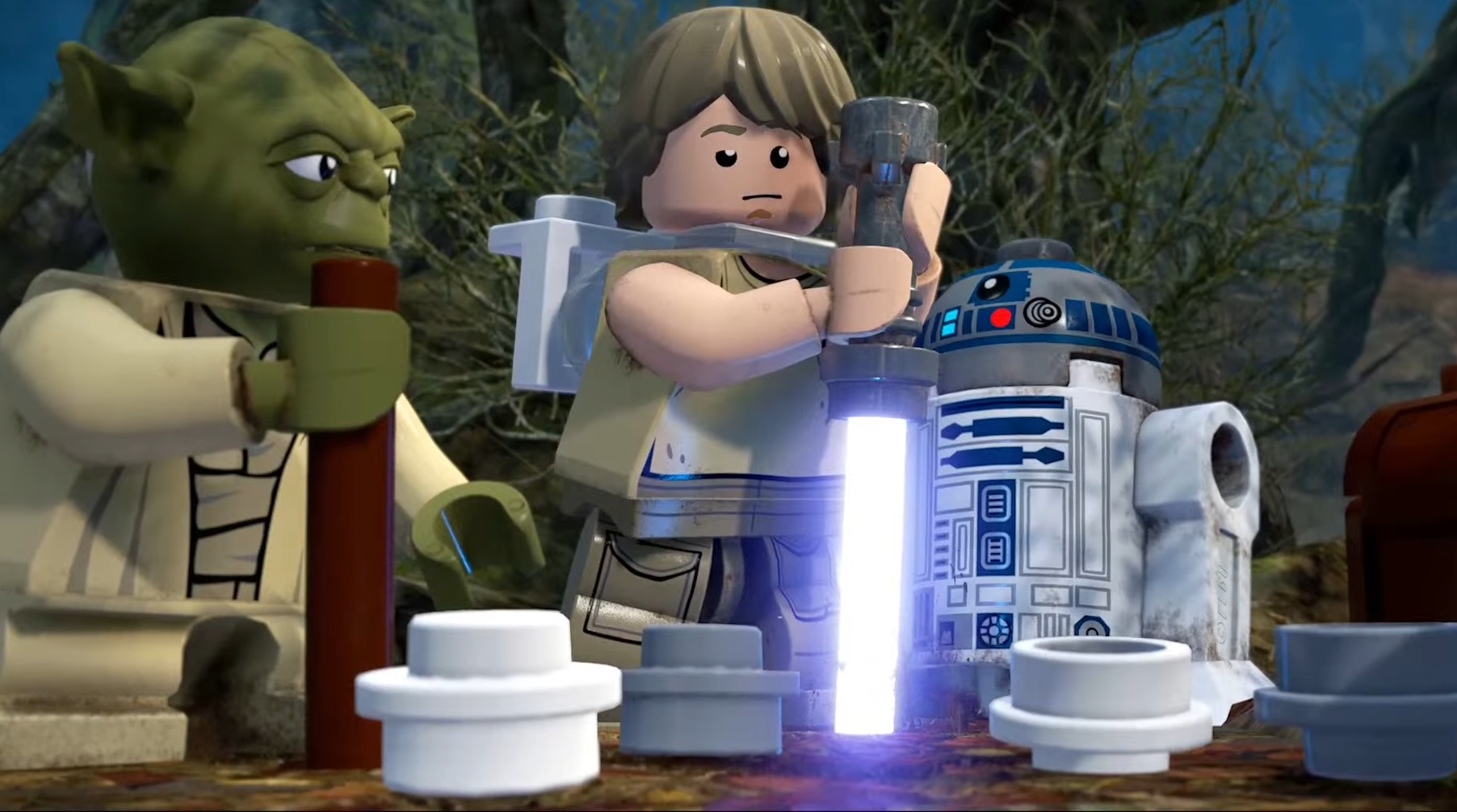 gj2ftq3jpqs89gxxurpyec Yoda Luke and R2 in Lego form.