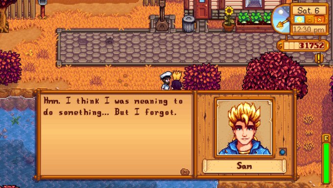 Stardew Valley Sam gifts