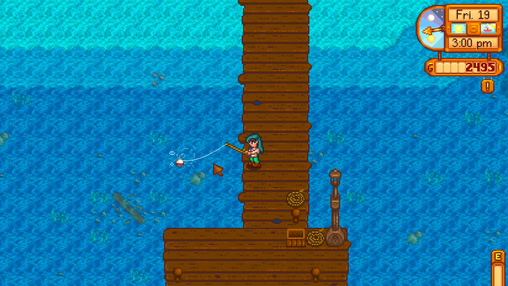 Fishing in Stardew Valley