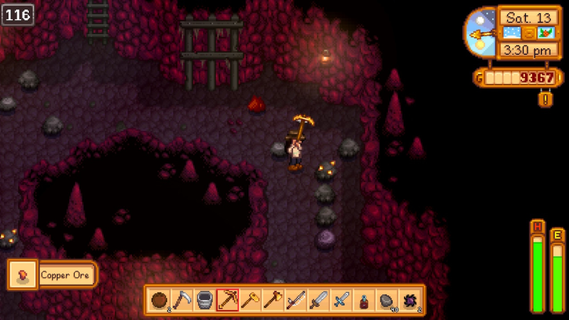 Mining for trinkets in Stardew Valley