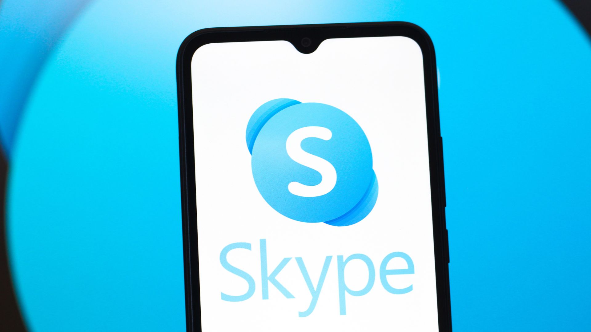 In this photo illustration, the Skype logo is seen displayed on a smartphone screen. (Photo Illustration by Thomas Fuller/SOPA Images/LightRocket via Getty Images)