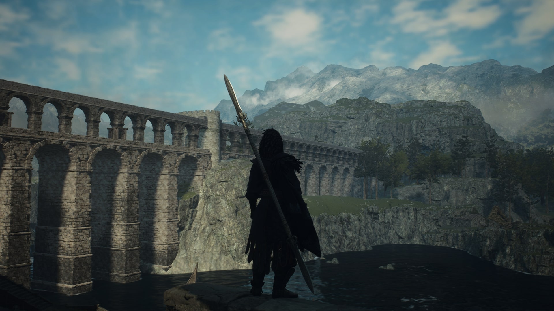 fxnbf34mnffjr9fmywfnpi-1 Dragon's Dogma 2 screenshot of the Arisen looking out at Vermund from the city of Vernworth