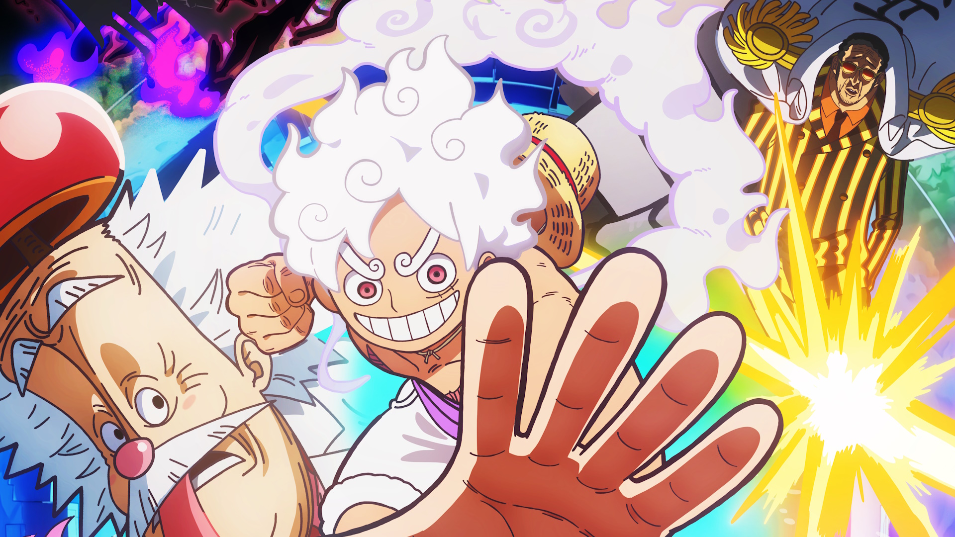 One Piece Egghead Arc key art featuring Luffy and other characters