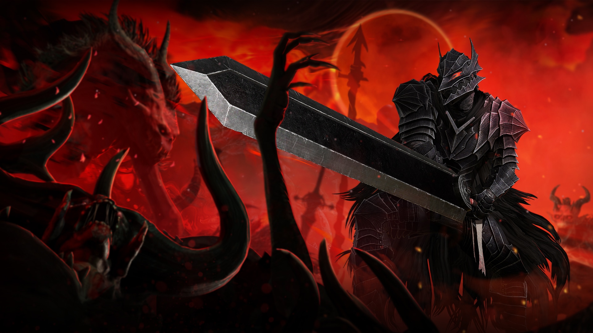 A Diablo 4 barbarian wearing Guts' Berserker Armor from the Berserk crossover.