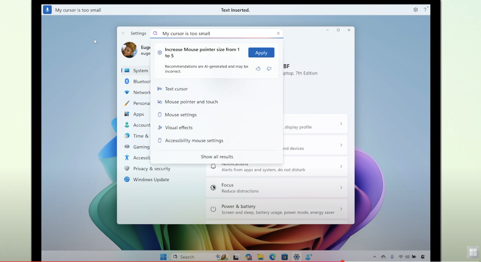 Windows AI update