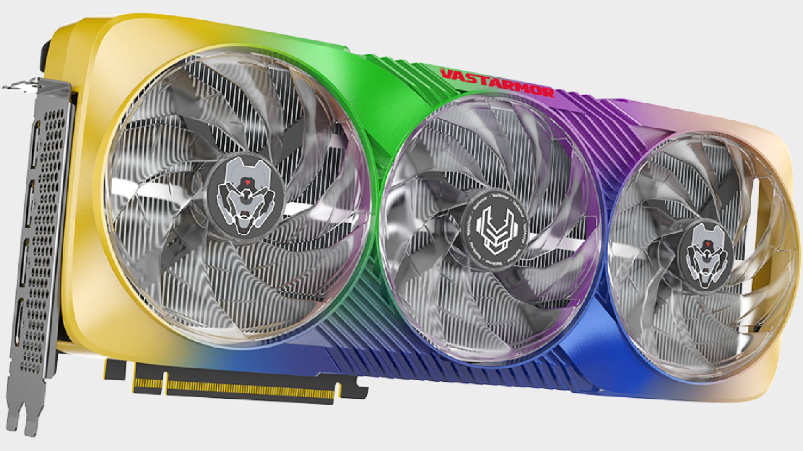 Vastarmor Radeon RX 9070 XT Super Alloy Ultra graphics card on a plain background