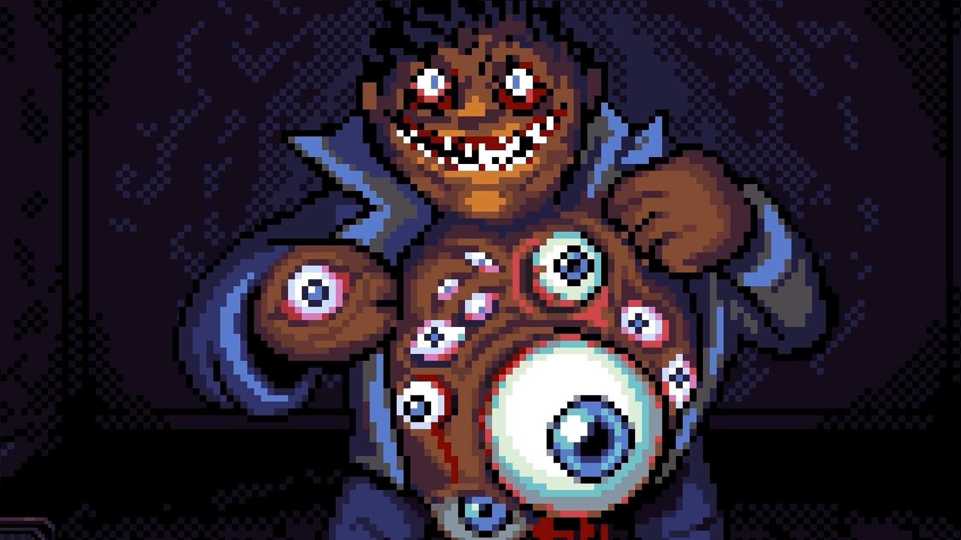 Look Outside monster with many eyes