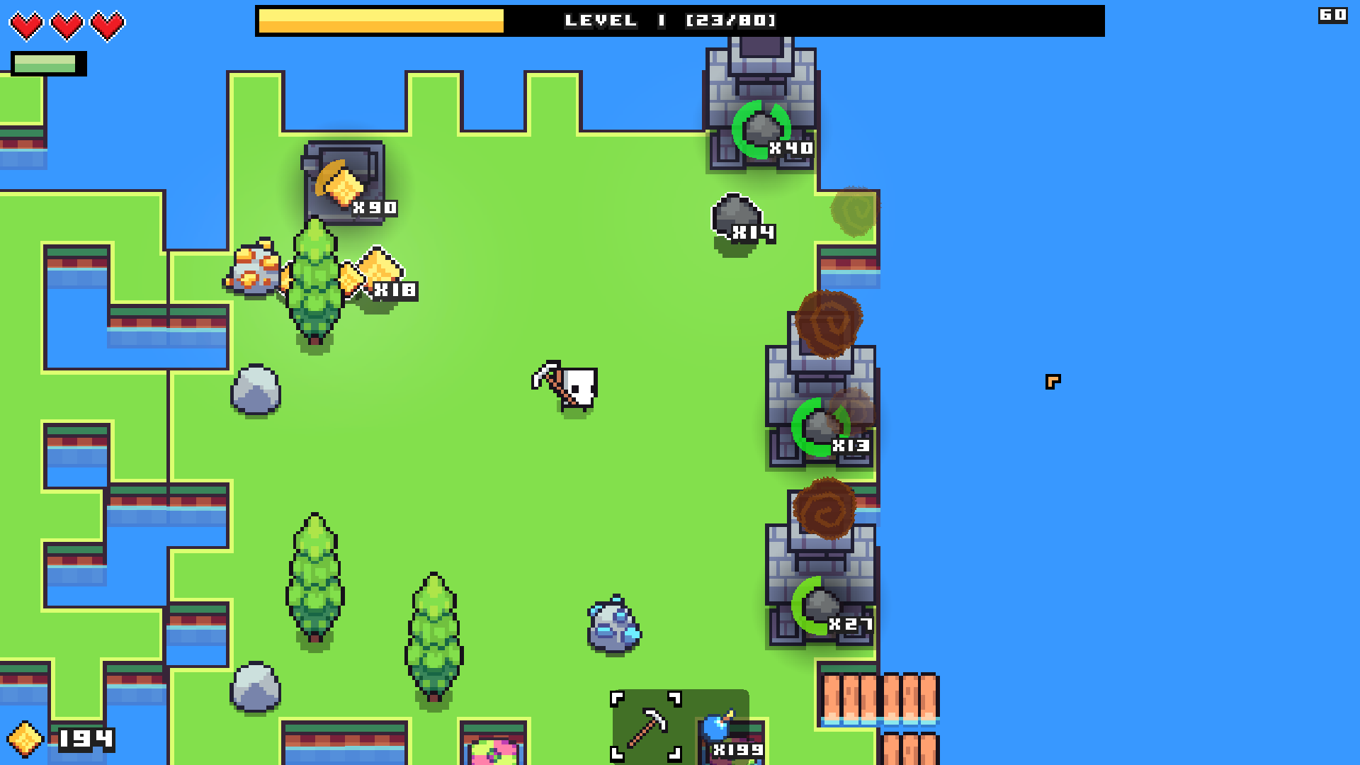 Forager screenshot shows the forager smelting materials.