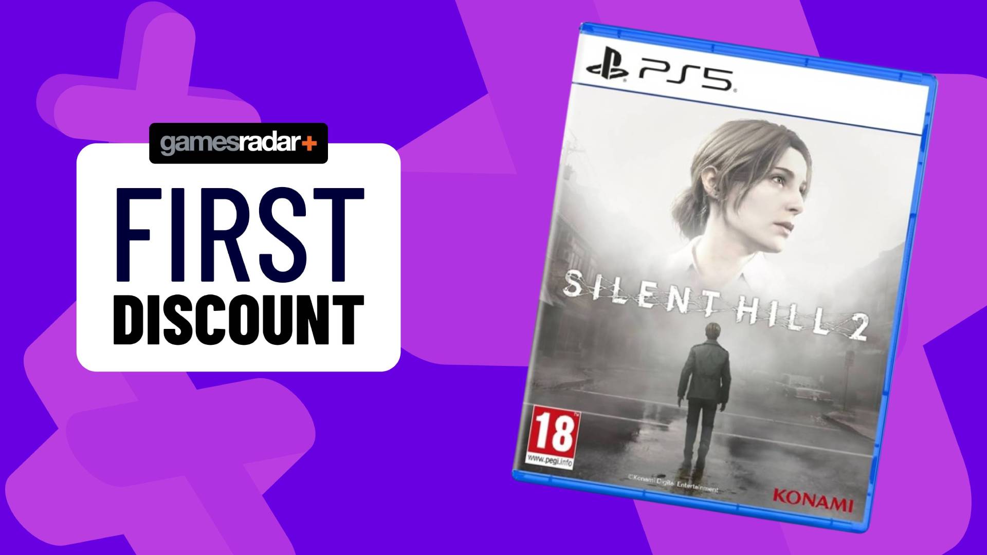 jb5kskvszhqzcwwqpzvjhe-1 Image of Silent Hill 2 on the PS5 with a purple background behind it.