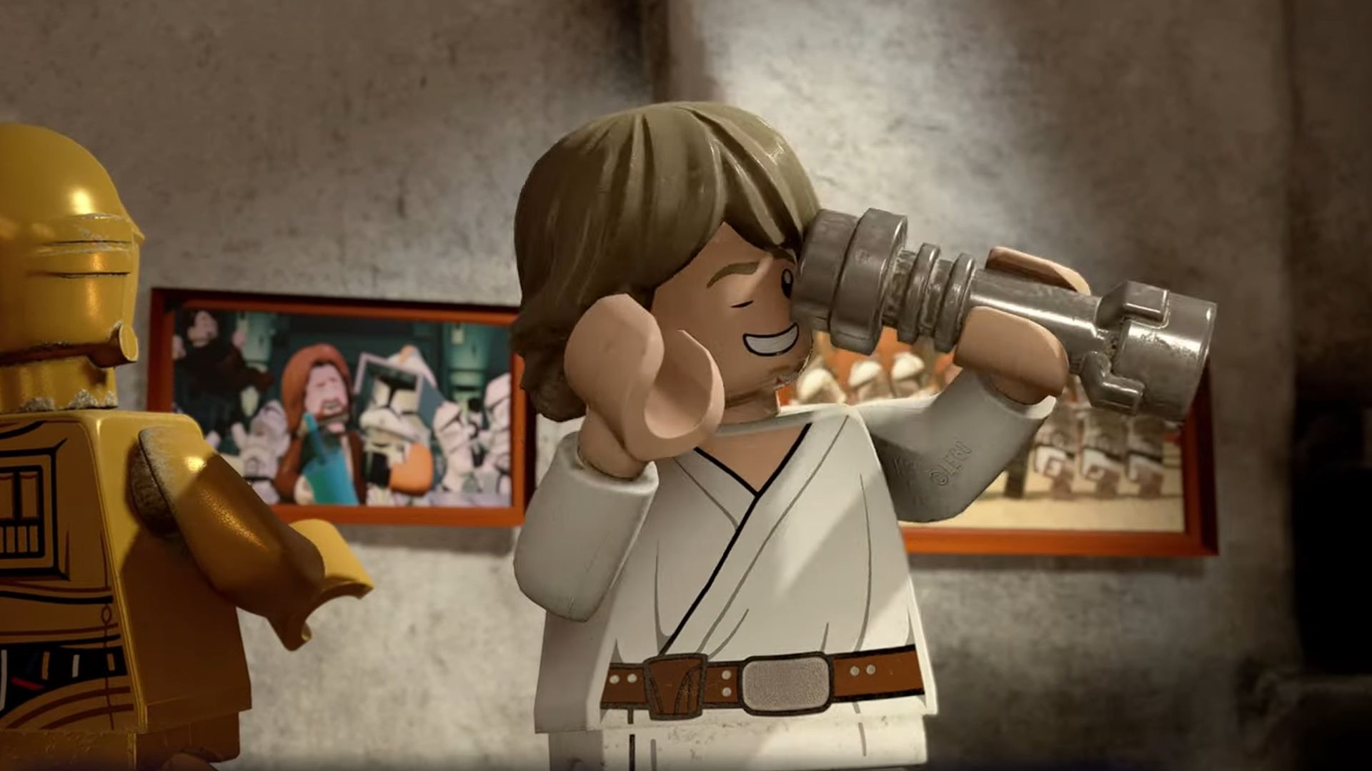 Luke Skywalker during Lego Star Wars: The Skywalker Saga