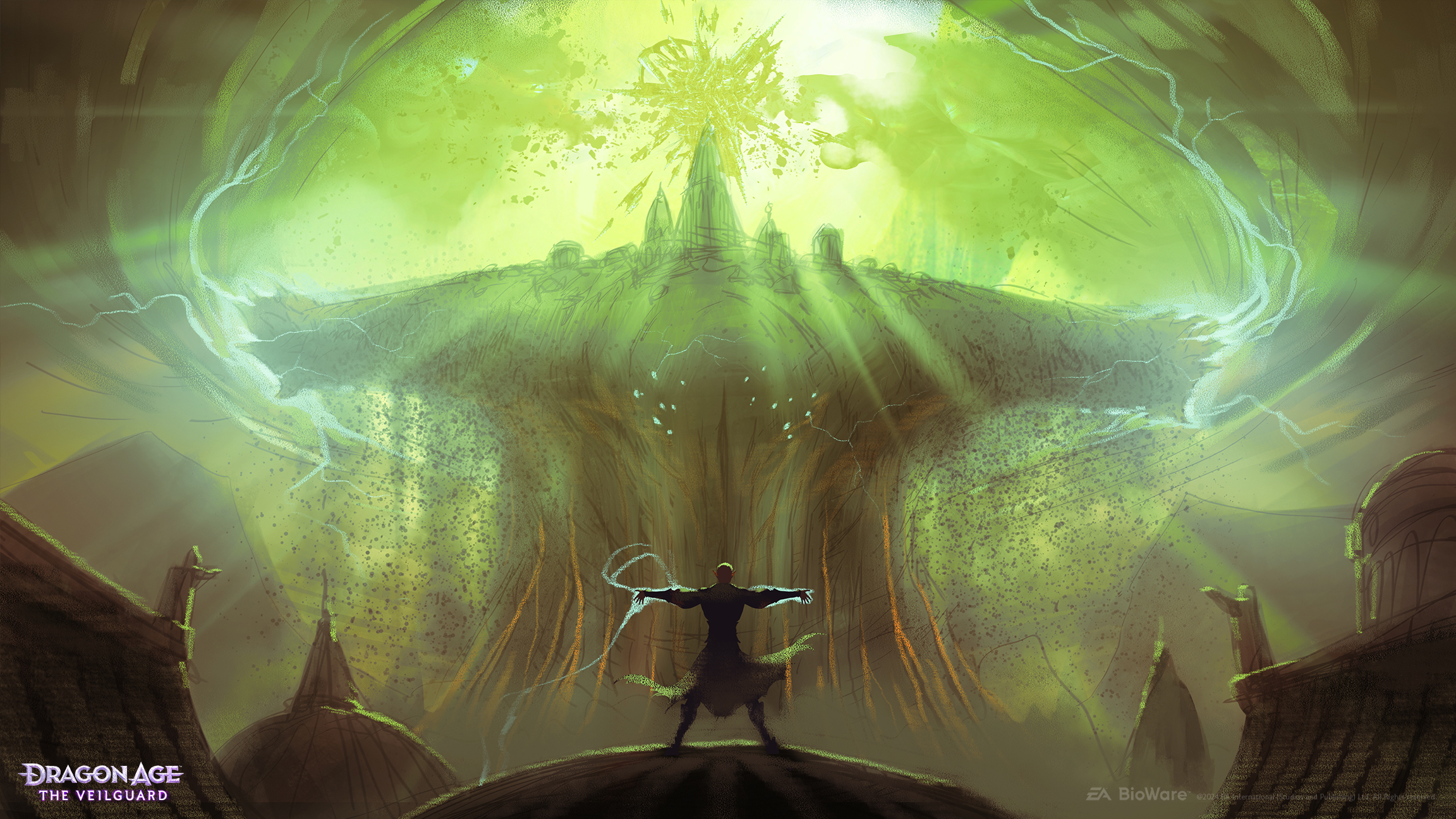 t5auws76etpsell5wuibda Solas summons a colossal elven god-type figure out of the Fade.