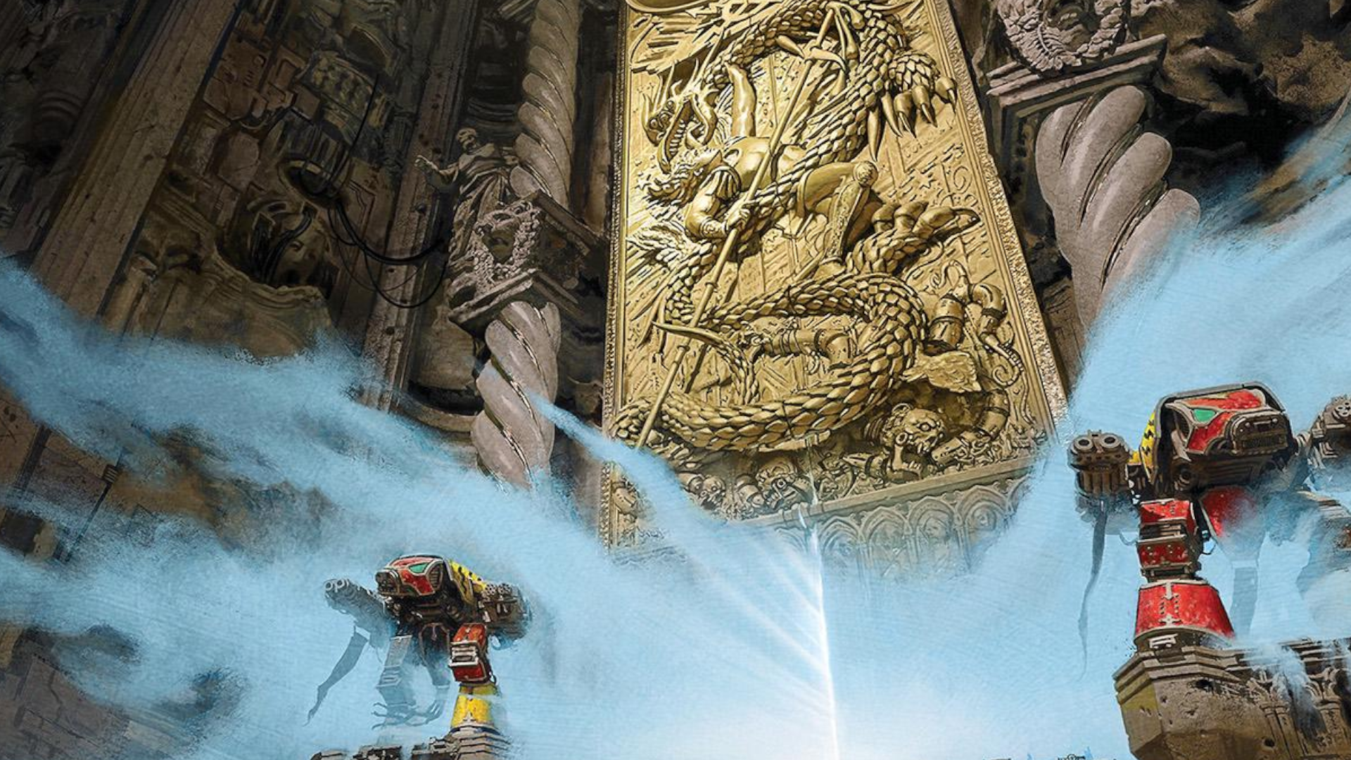 A cover for the book Era of Ruin, with artwork by Neil Roberts.