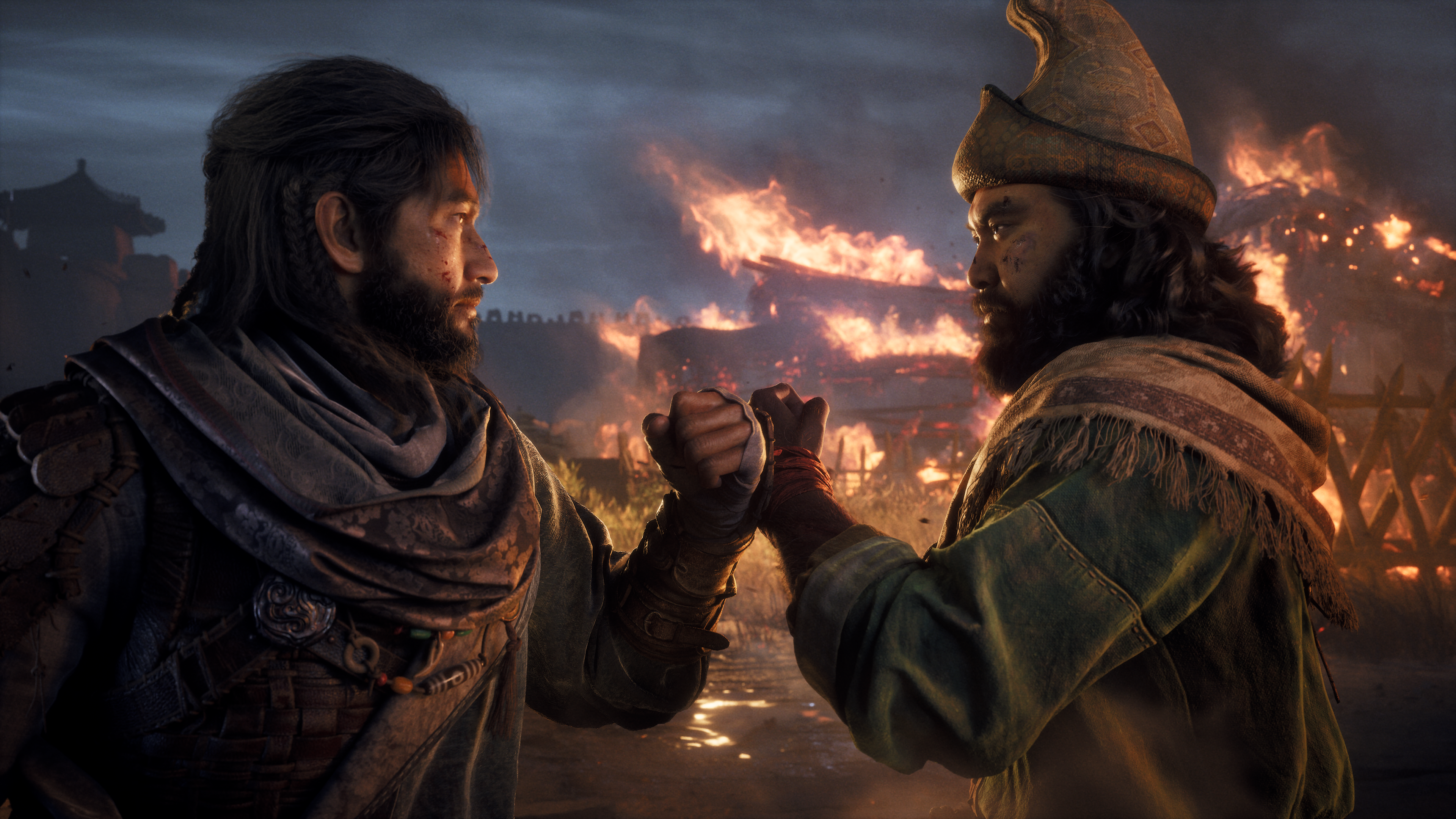 A trailer still from historical epic videogame Blood Message