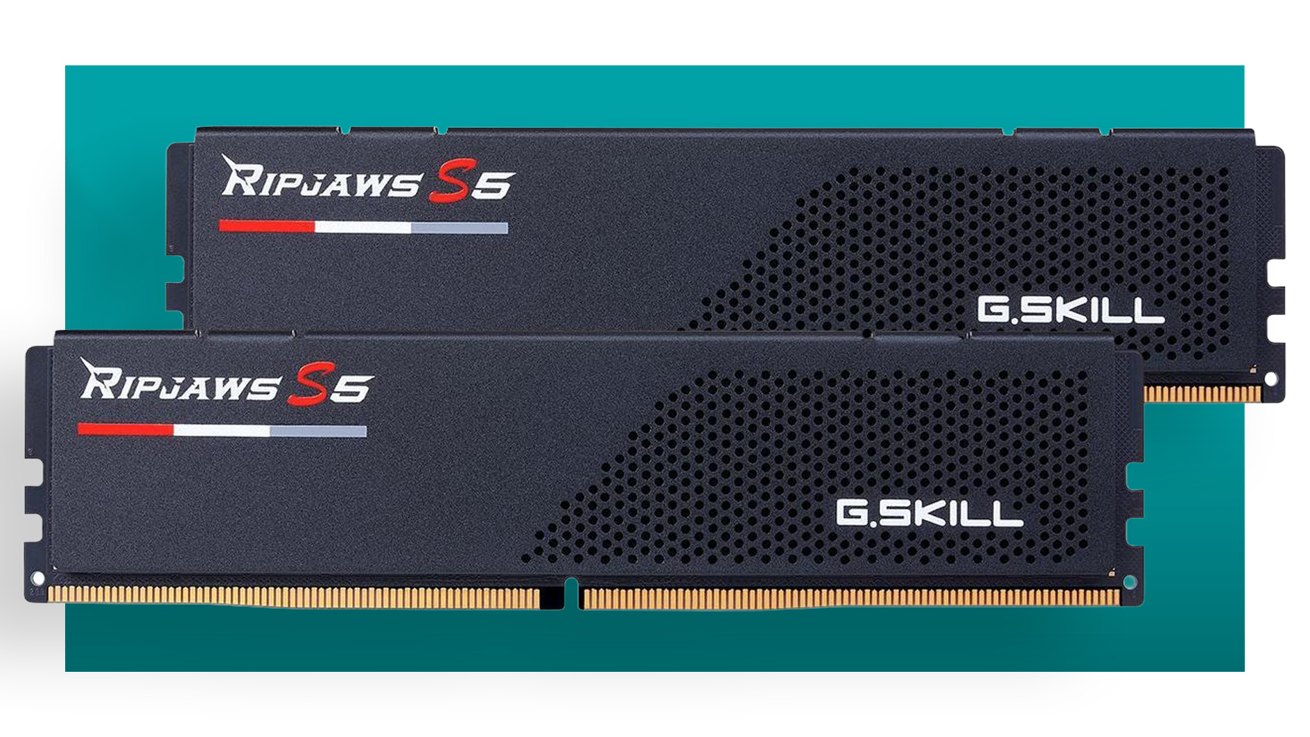 G.Skill memory on a blue background.