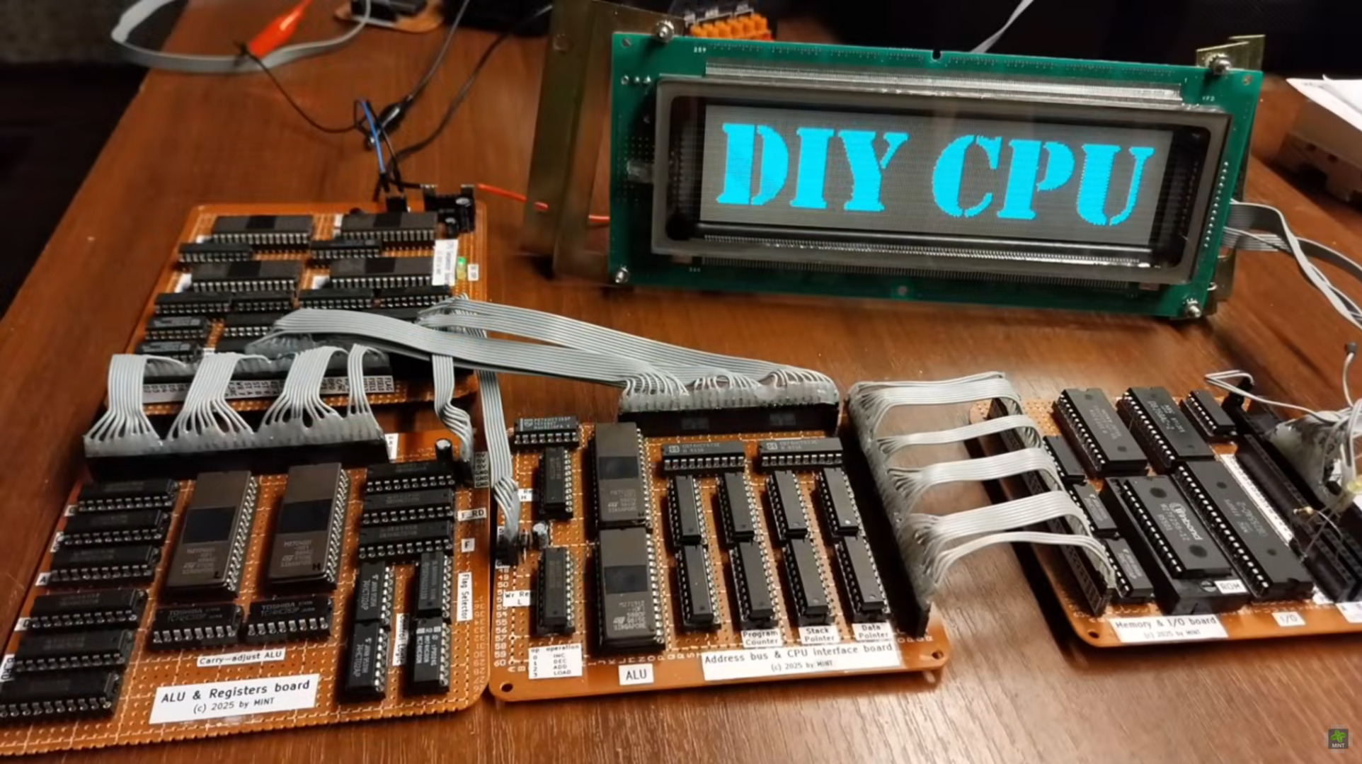 A screenshot of Majsterkowanie i nie tylko's completed homemade DIY CPU
