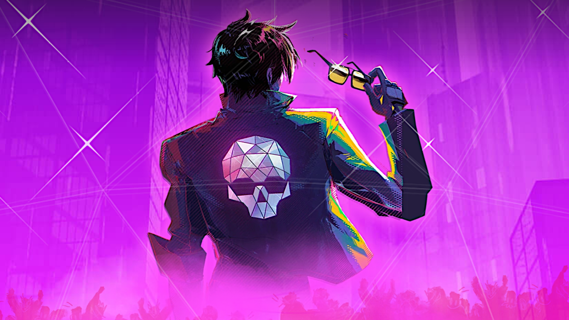 The protagonist of Dead as Disco slowly takes his sunglasses off, ready to lay the beatdown on some fools.