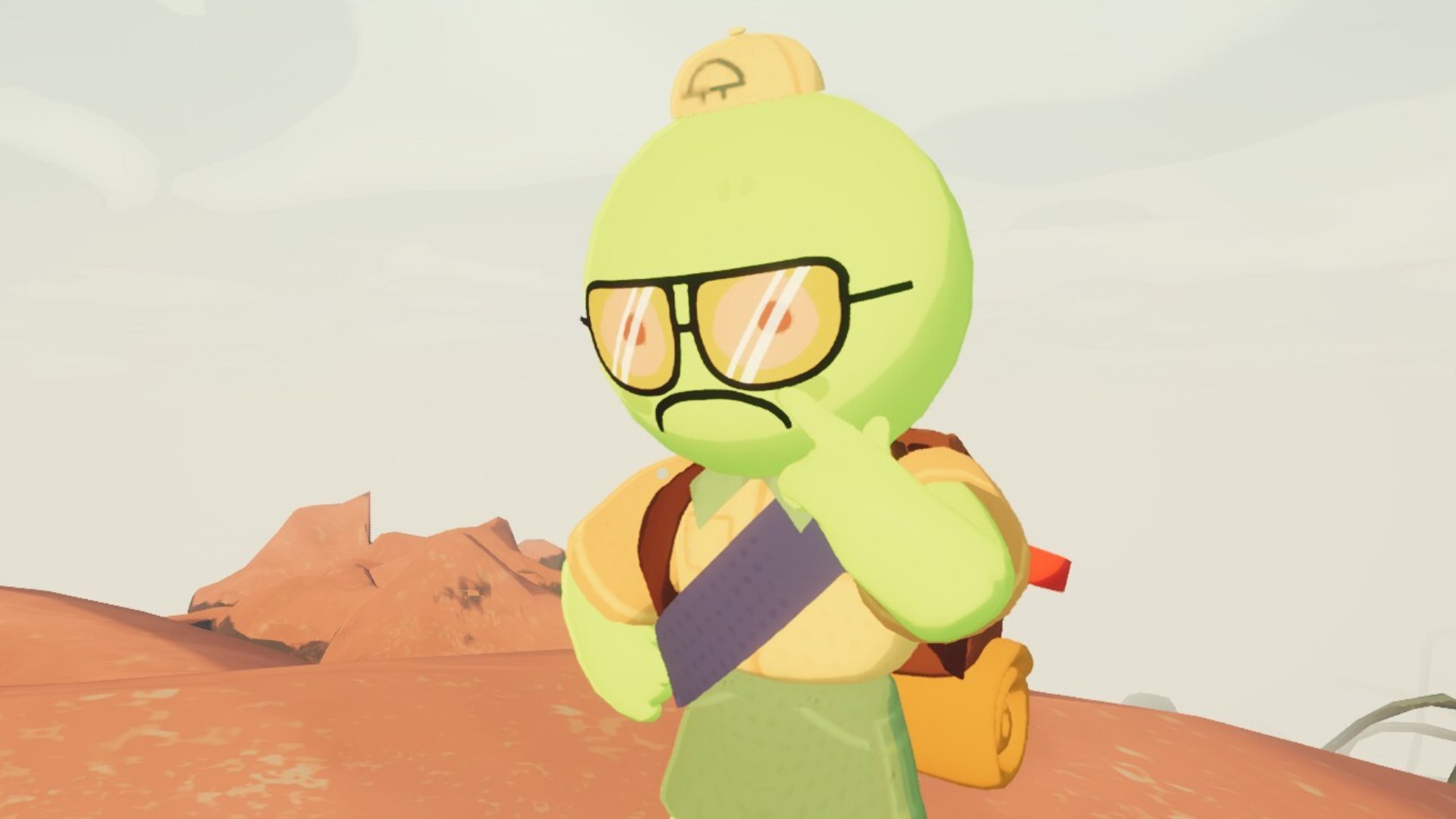 Peak scout posing