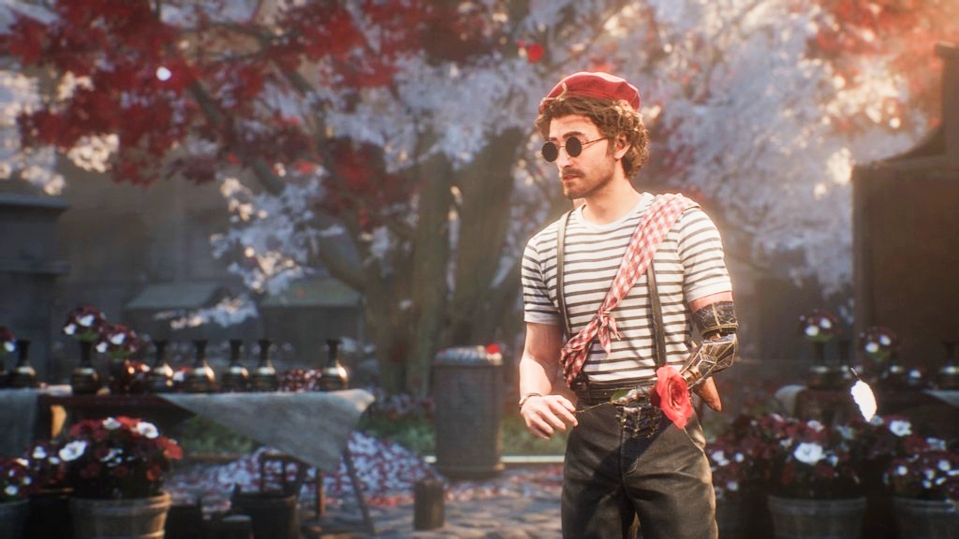 Clair Obscur: Expedition 33's Gustave in a French-inspired outfit