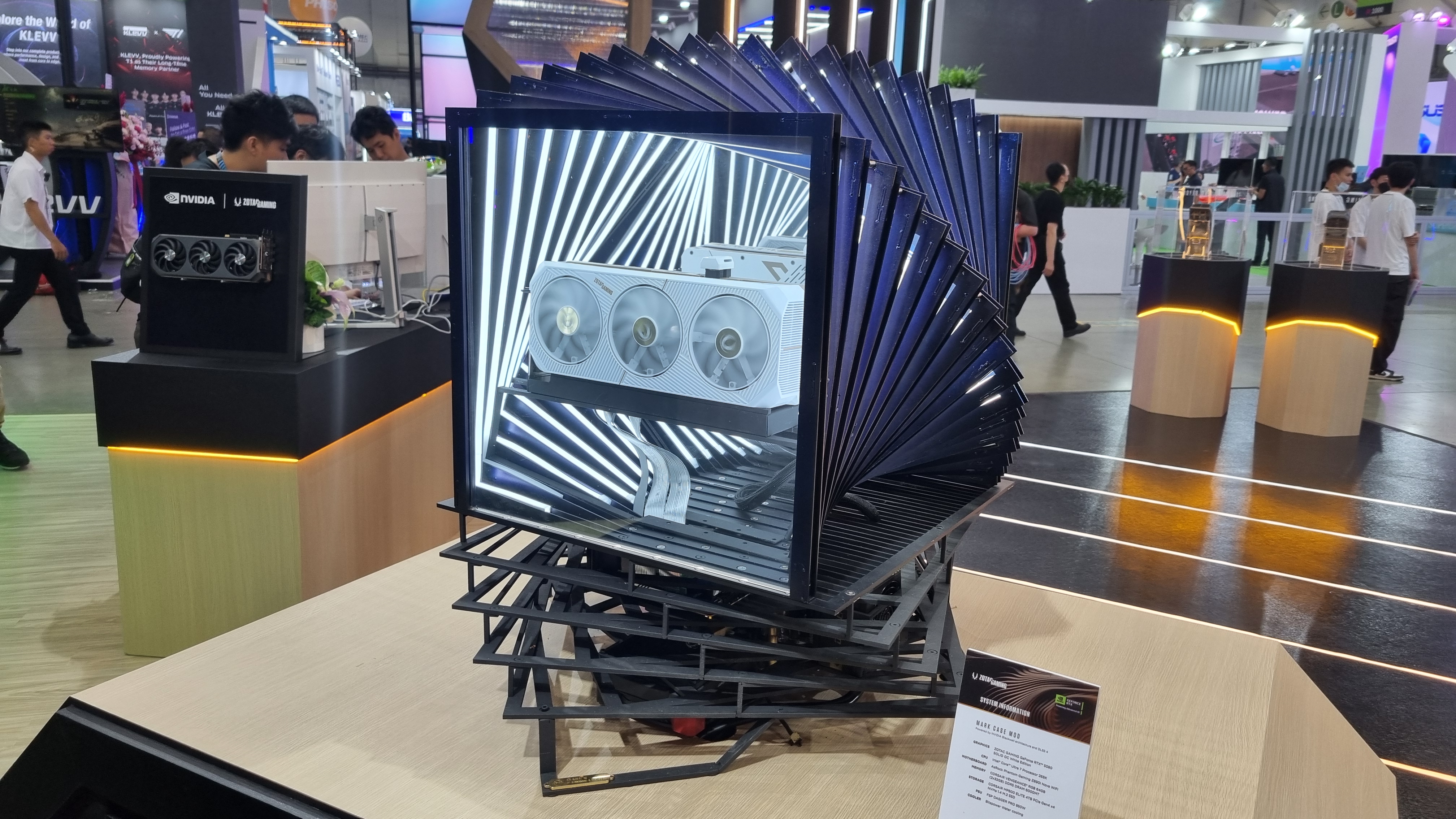 A Zotac custom PC case at Computex 2025 that's very hard to describe